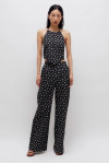 LINUM FLORAL DENIM TOP AND TROUSERS